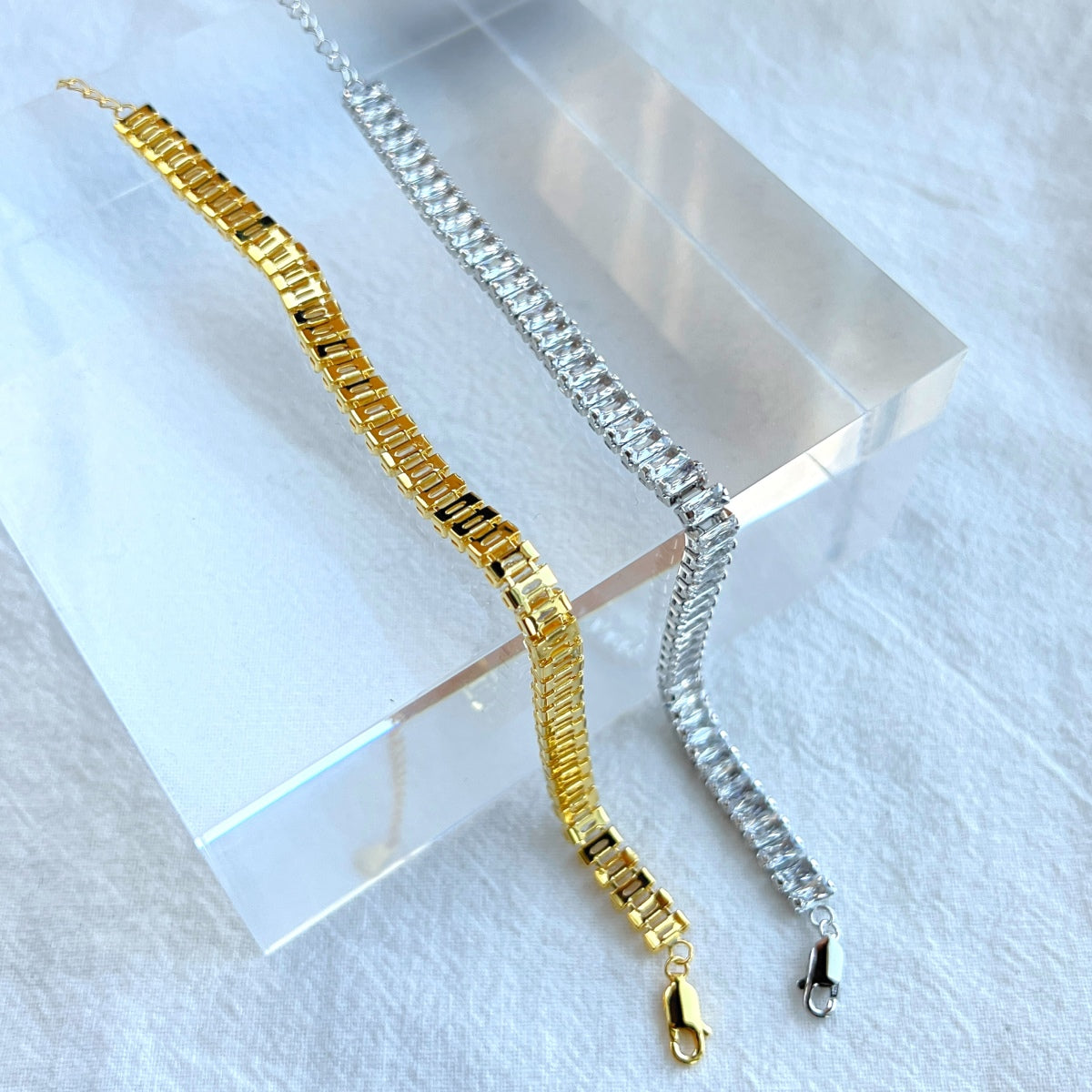 [Royal Jewelry]Exquisite Emerald Cut Daily Bracelet