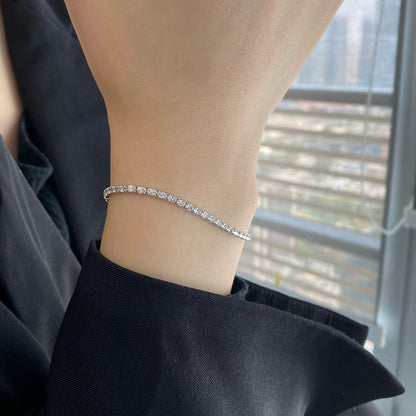 [Royal Jewelry]Elegant Emerald Cut Daily Bracelet