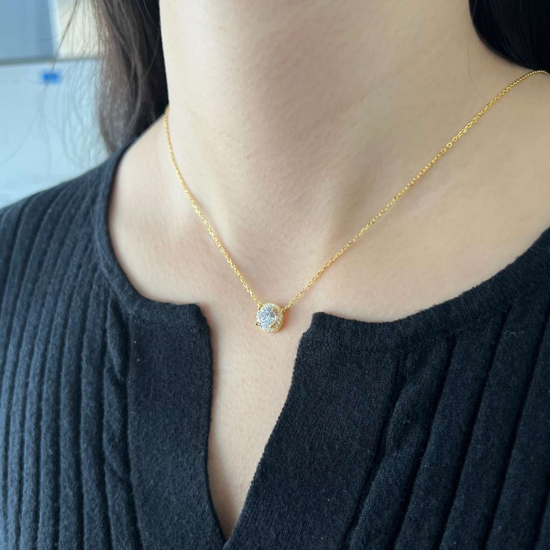 [Royal Jewelry]Luxurious Round Cut Necklace