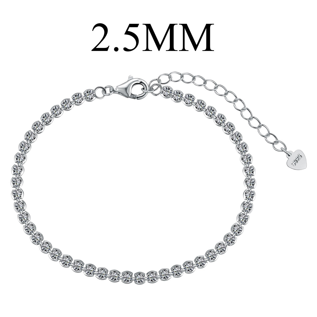 [Royal Jewelry]Dazzling Sparkling Round Cut Daily Bracelet