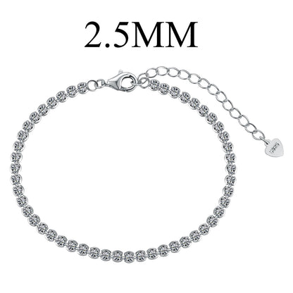 [Royal Jewelry]Dazzling Sparkling Round Cut Daily Bracelet