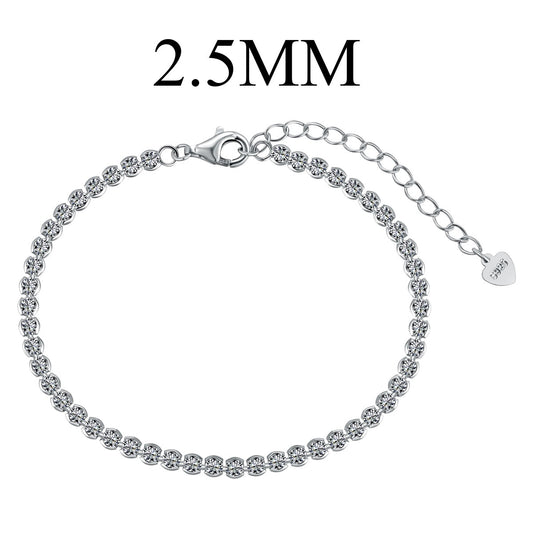[Royal Jewelry]Dazzling Sparkling Round Cut Daily Bracelet
