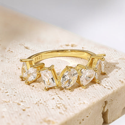 [Royal Jewelry]Delicate Multi Cut Ring