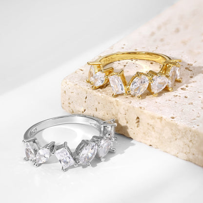 [Royal Jewelry]Delicate Multi Cut Ring