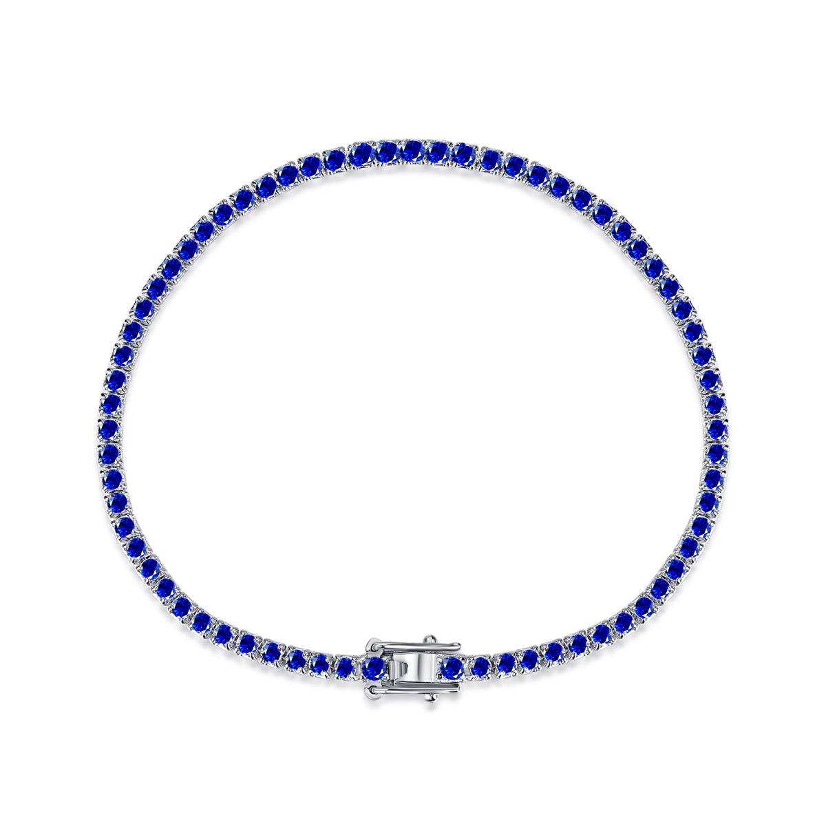 [Royal Jewelry]Dazzling Colorful Round Cut Daily Bracelet
