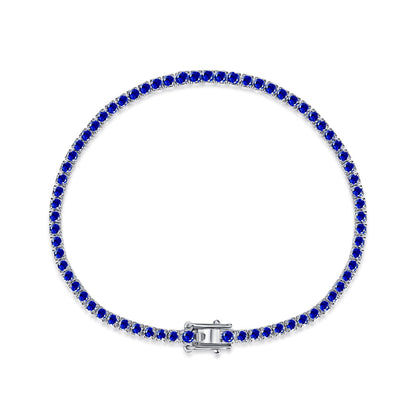 [Royal Jewelry]Dazzling Colorful Round Cut Daily Bracelet