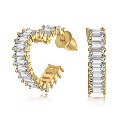 [Royal Jewelry]Radiant Heart Cutout Earrings