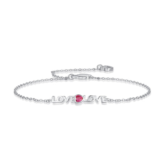 [Royal Jewelry]Romantic Heart Shape Lover Bracelet