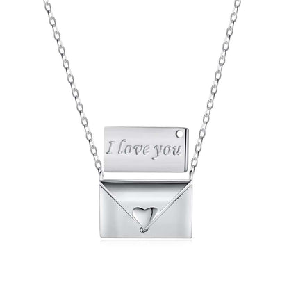 [Royal Jewelry]Envelope Heart Shape Mother's Day Necklace