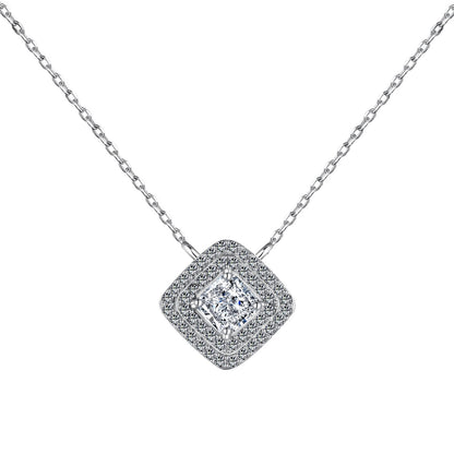 [Royal Jewelry]Sparkling Asscher Cut Necklace