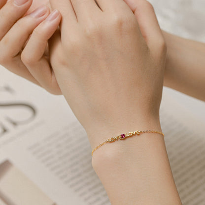 [Royal Jewelry]Romantic Heart Shape Lover Bracelet