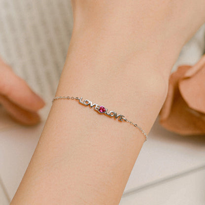 [Royal Jewelry]Romantic Heart Shape Lover Bracelet