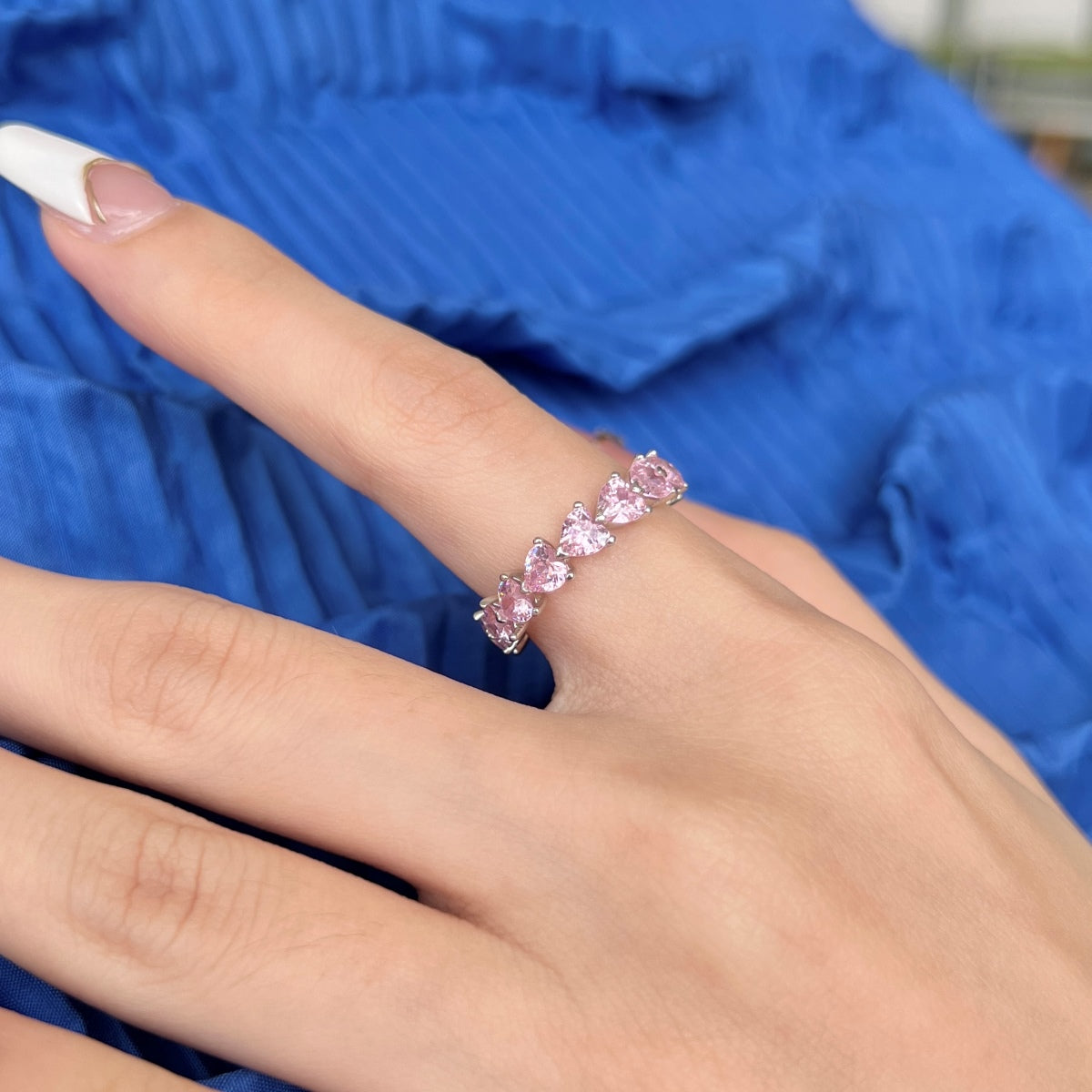 [Royal Jewelry]0.25 Carat Radiant Romance Heart Cut Lover Ring
