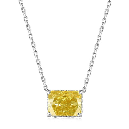 [Royal Jewelry]Luxurious Square Shape Colorful Necalack