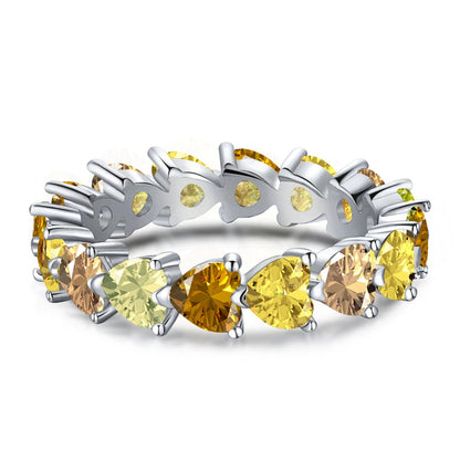 [Royal Jewelry]0.25 Carat Radiant Romance Heart Cut Lover Ring