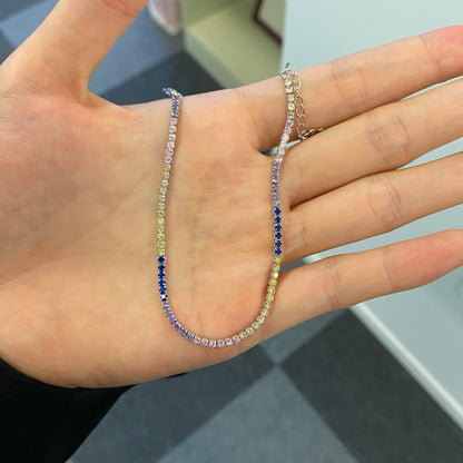 [Royal Jewelry]Radiant Shinning Princess Cut Tennis Bracelet