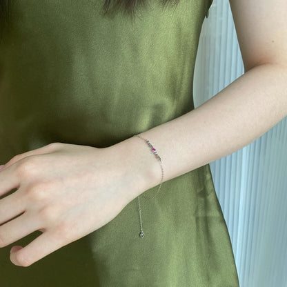 [Royal Jewelry]Romantic Heart Shape Lover Bracelet