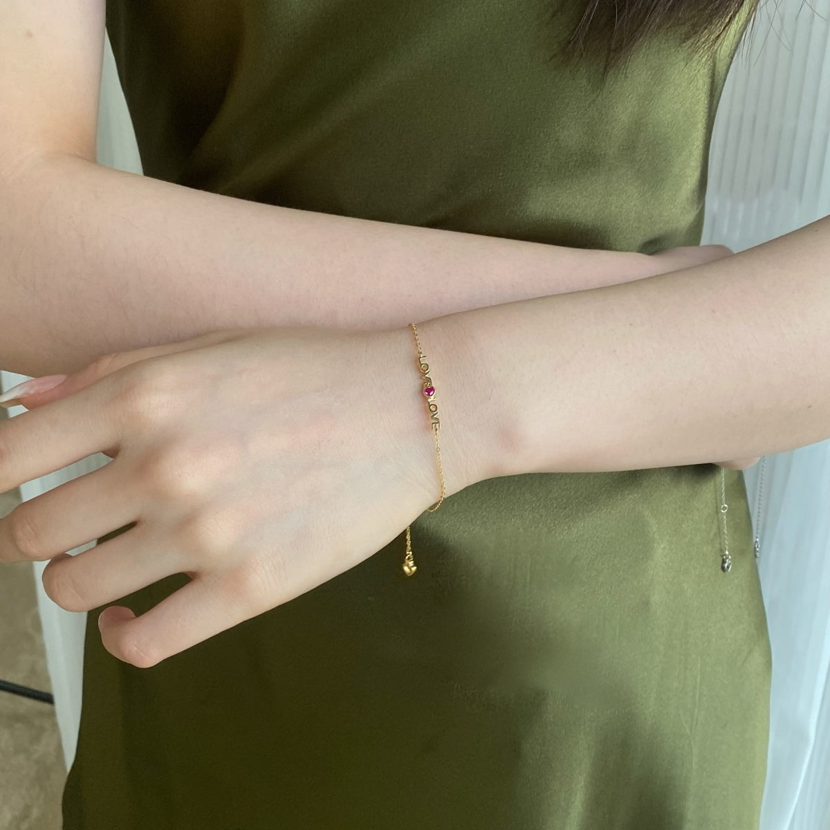 [Royal Jewelry]Romantic Heart Shape Lover Bracelet