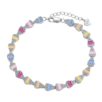 [Royal Jewelry]Radiant Water Drop Shape Daily Bracelet