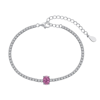 [Royal Jewelry]0.75 Carat Exquisite Oval Cut Daily Bracelet
