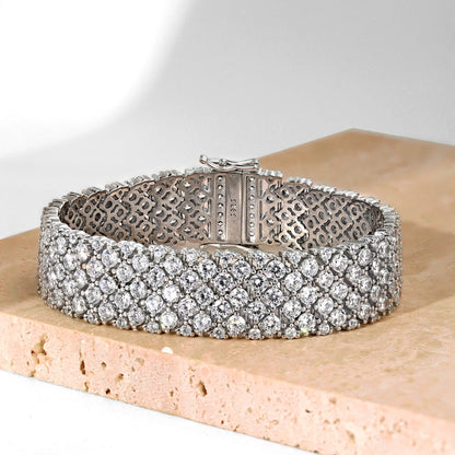 [Royal Jewelry]Ornate Elegant Round Cut Party Bracelet