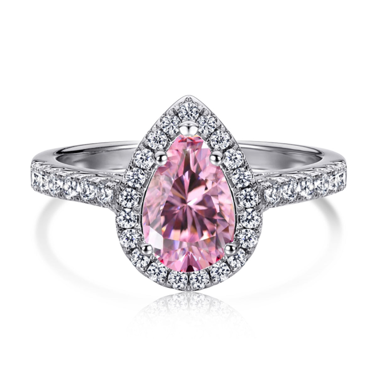 [Royal Jewelry]1.0 Carat Luxurious Resplendent Water Drop Shape Wedding Ring