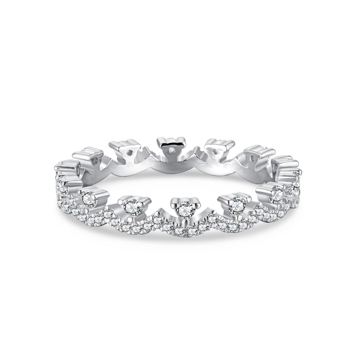 [Royal Jewelry]Elegant Resplendent Round Shape Party Ring