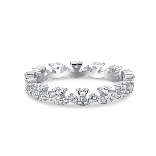 [Royal Jewelry]Elegant Resplendent Round Shape Party Ring