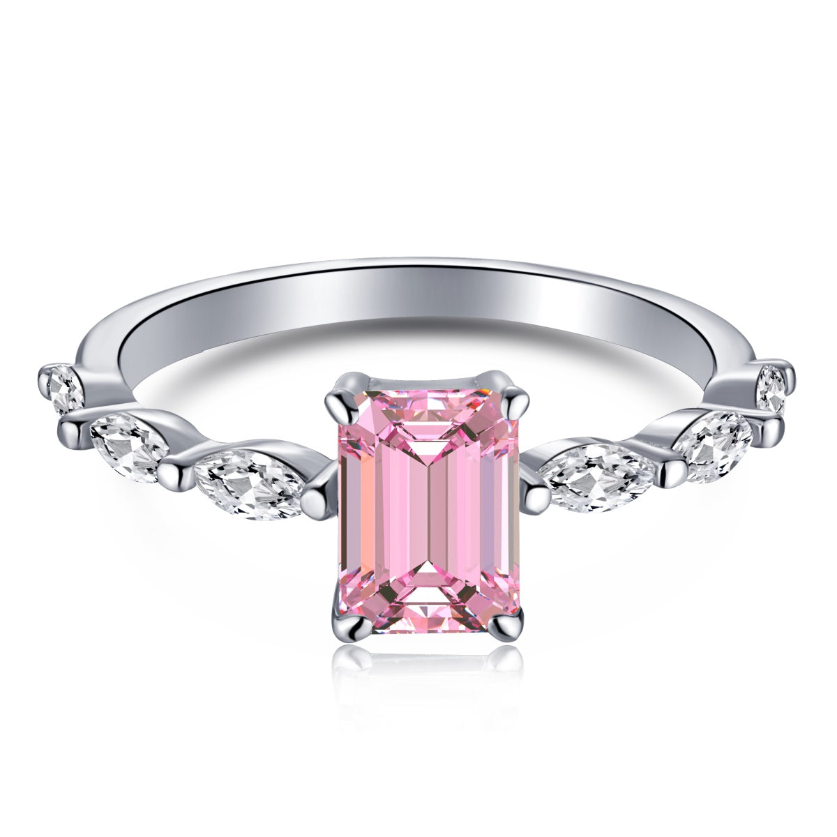 [Royal Jewelry]1.0 Carat Dainty Resplendent Radiant Cut Daily Ring
