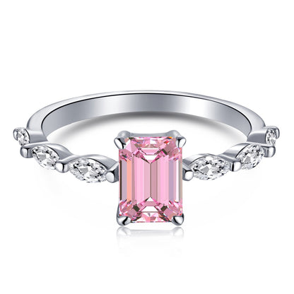 [Royal Jewelry]1.0 Carat Dainty Resplendent Radiant Cut Daily Ring