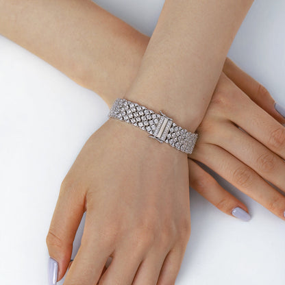 [Royal Jewelry]Ornate Elegant Round Cut Party Bracelet
