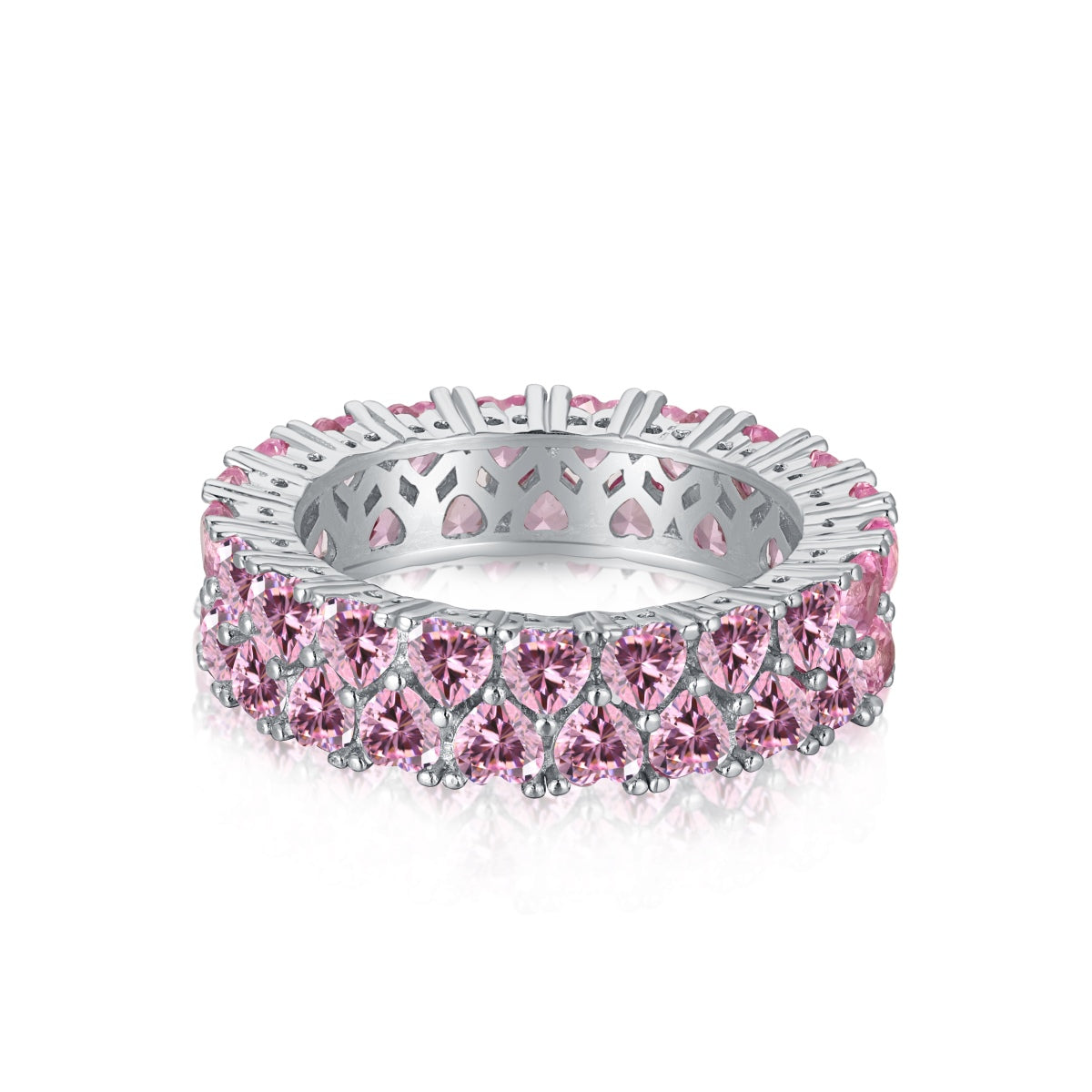 [Royal Jewelry]Sparkling Full Heart Ring