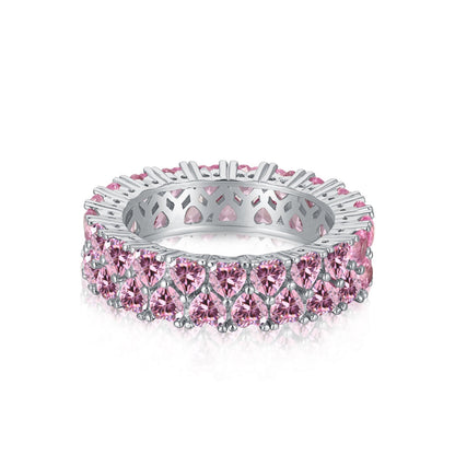 [Royal Jewelry]Sparkling Full Heart Ring