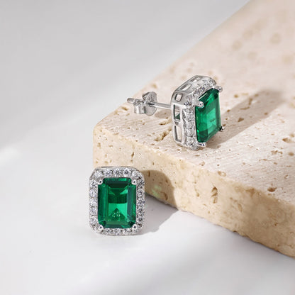 [Royal Jewelry]Luxurious Dainty Emerald Cut Banquet Earrings