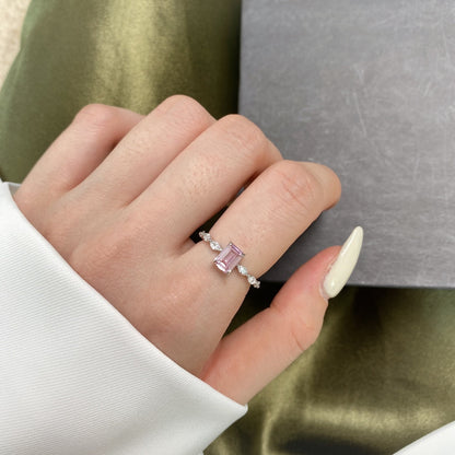 [Royal Jewelry]1.0 Carat Dainty Resplendent Radiant Cut Daily Ring