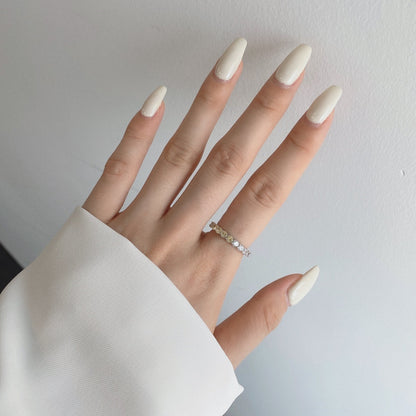 [Royal Jewelry]Sparkling Round Cut Tennis Ring