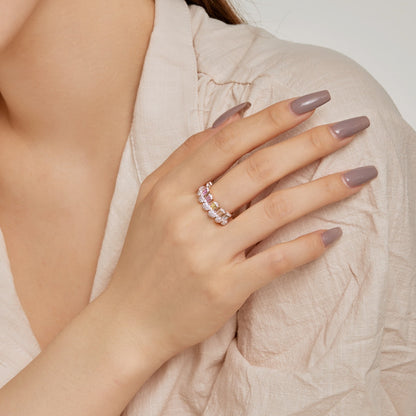 [Royal Jewelry]Gorgeous Radiant Cut Daily Ring