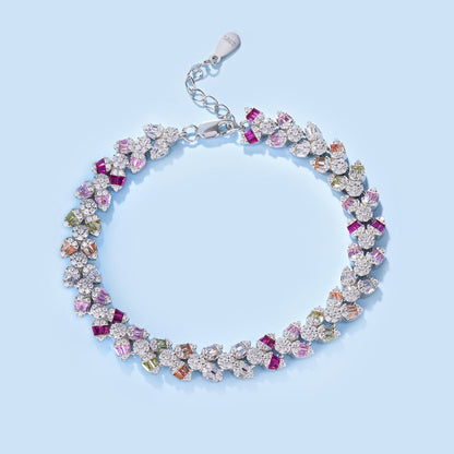 [Royal Jewelry]Dainty Exquisite Flower Shape Daily Bracelet
