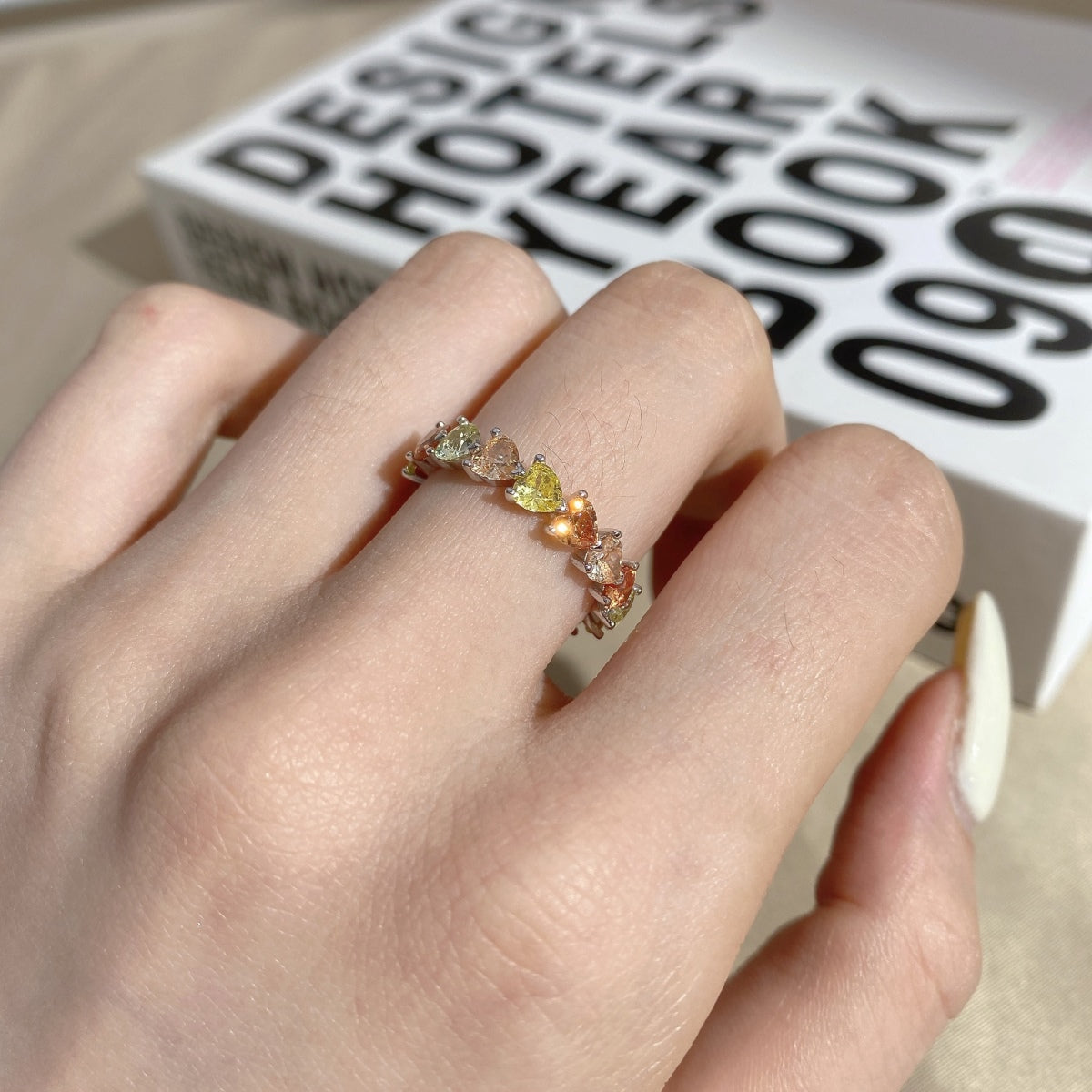 [Royal Jewelry]0.25 Carat Radiant Romance Heart Cut Lover Ring