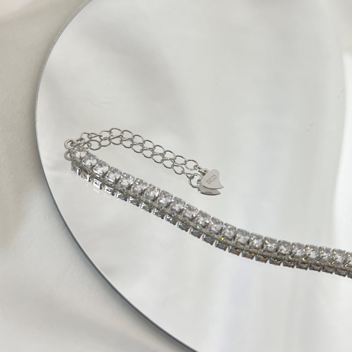 [Royal Jewelry]Sparkling Round Cut Daily Bracelet