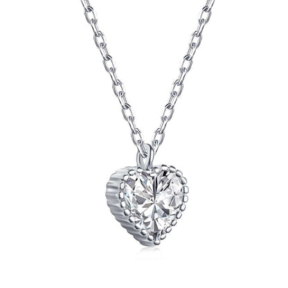 [Royal Jewelry]Ornate Heart Shape Necklace