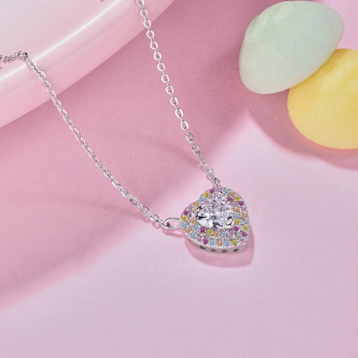 [Royal Jewelry]Exquisite Heart Shape Necklace