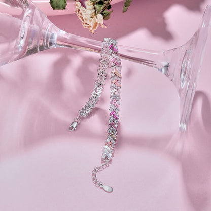[Royal Jewelry]Dazzling Unique Multi Shape Daily Bracelet