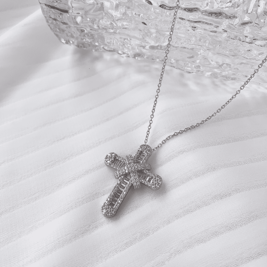 [Royal Jewelry]Gypsophila With Dimonds Necklace