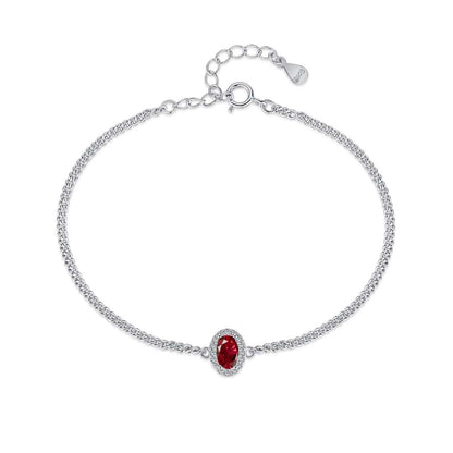[Royal Jewelry]Exquisite Oval Shape Bracelet