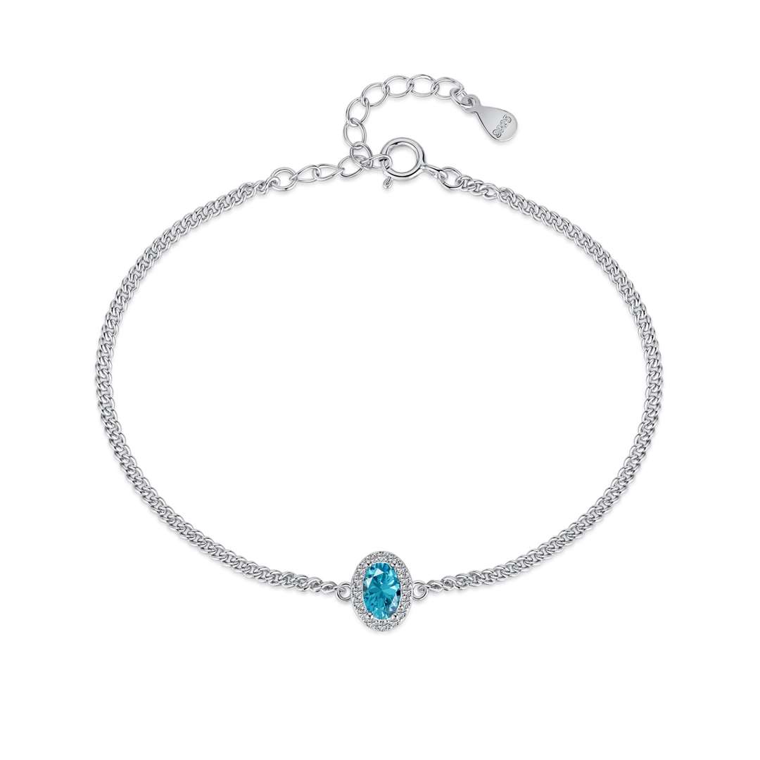 [Royal Jewelry]Exquisite Oval Shape Bracelet