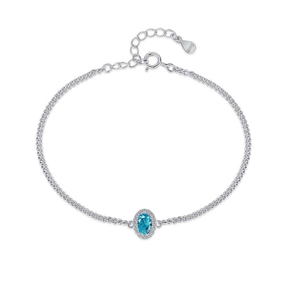 [Royal Jewelry]Exquisite Oval Shape Bracelet