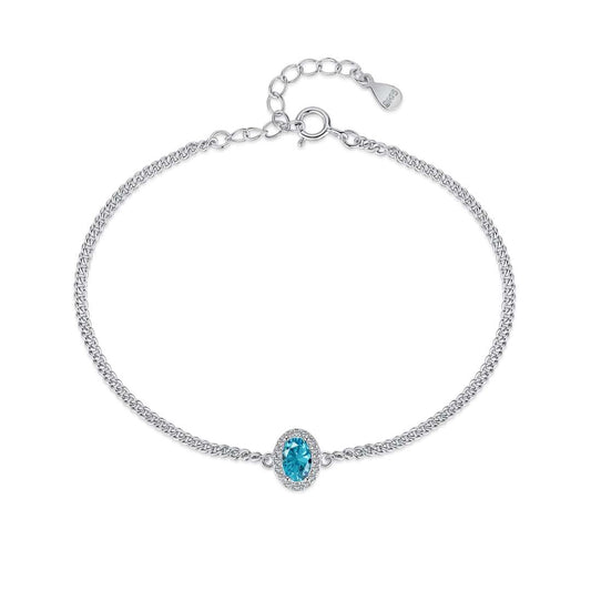 [Royal Jewelry]Exquisite Oval Shape Bracelet