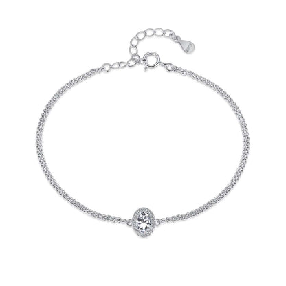 [Royal Jewelry]Exquisite Oval Shape Bracelet