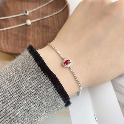 [Royal Jewelry]Exquisite Oval Shape Bracelet